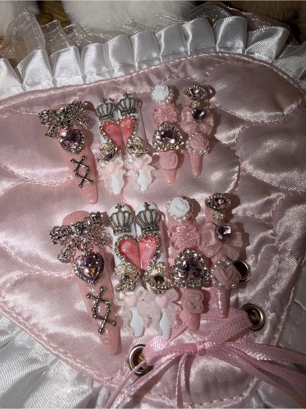 🫧🌸🎀so pretty press on nails set🎀🌸🫧